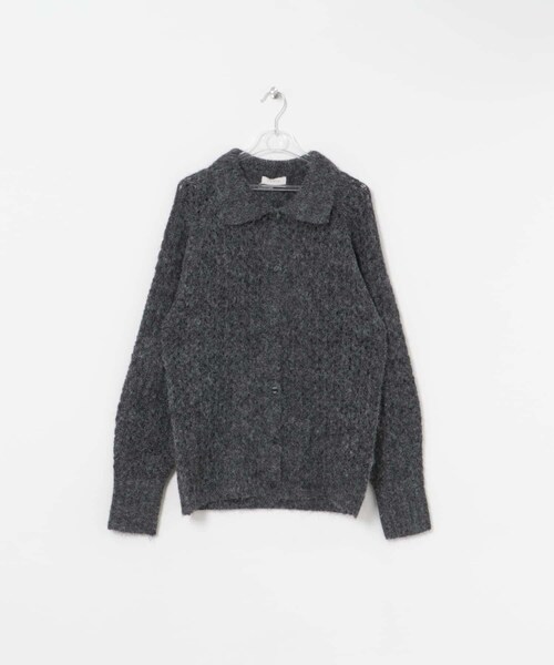 LAATO（ラート）の「mesh knit polo cardigan（カーディガン/ボレロ・レディース・ハニー/スチール・FREE）」の4枚目の写真