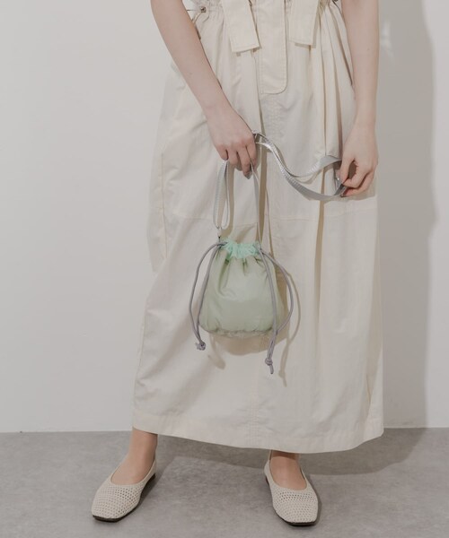 SMELLY（スメリー）の「シアーキンチャクショルダー（ショルダーバッグ・レディース・GRY/MNT/BEG/PNK・-）」の6枚目の写真