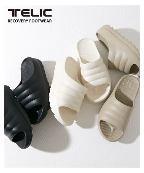 nissen（ニッセン）の「TELIC（テリック）W-CLOUD（サンダル・メンズ・黒/アイボリー/コルクブラウン・S=23.0~23.5cm/M=24.0~24.5cm/ML=25.5~26.0cm）」の2枚目の写真