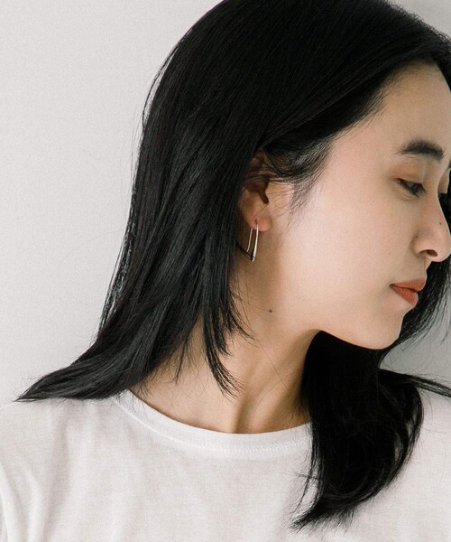 URBAN RESEARCH(アーバンリサーチ)の「decor『デコール』 DropHook Pierce(ピアス(両耳用)・レディース・SILVER・-)」の7枚目の写真