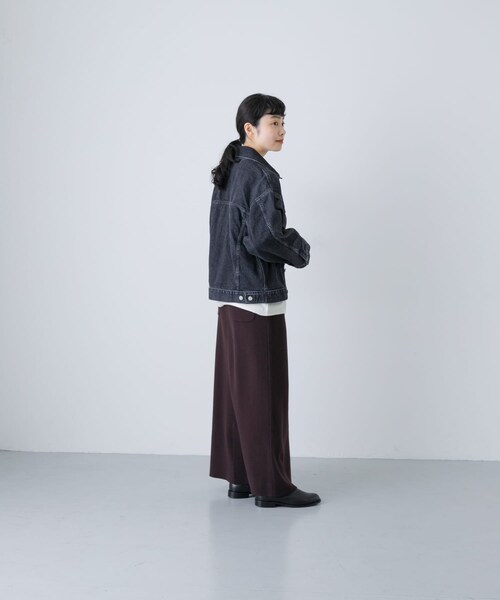 かぐれ（カグレ）の「HARi　WIDE SLEEVE DENIM JACKET（デニムジャケット・レディース・BLACK・2）」の9枚目の写真