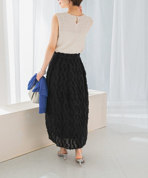 URBAN RESEARCH ROSSO（アーバンリサーチロッソ）の「ジャガードコクーンスカート（スカート・レディース・WHITE/BLACK・36/38）」の21枚目の写真