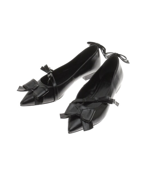 merry jenny（メリージェニー）の「ribbon ribbon パンプス（その他シューズ・レディース・ブラック/シルバー・M/L）」の2枚目の写真