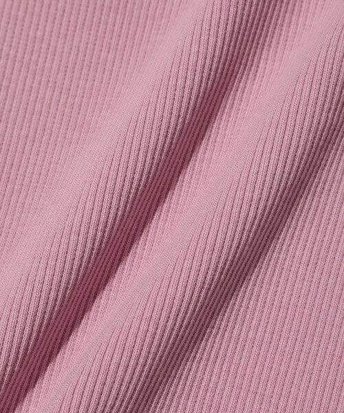 ADAM ET ROPE'（アダムエロペ）の「【LIBRIO MENDONCA/リブリオ メンドンサ】RIB FITTED TANK TOP（タンクトップ・メンズ・ブラック/ピンク・S）」の13枚目の写真