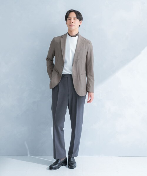 URBAN RESEARCH DOORS（アーバンリサーチドアーズ）の「LIFE STYLE TAILOR　ライトメッシュイージージャケット（テーラードジャケット・メンズ・BEIGE/NAVY・S/M/L/XL）」の10枚目の写真