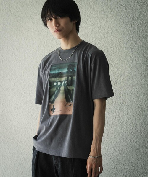 SENSE OF PLACE by URBAN RESEARCH（センスオブプレイスバイアーバンリサーチ）の「フォトグラフィックTシャツ B（Tシャツ/カットソー・メンズ・LIME/IVORY/CHARCOAL・M/L）」の16枚目の写真