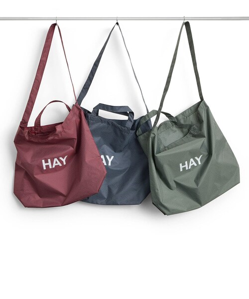 SENSE OF PLACE by URBAN RESEARCH(センスオブプレイスバイアーバンリサーチ)の「HAY Grid Crossover Bag Medium(ショルダーバッグ・メンズ・DarkGreen/DarkBlue/BURGUNDY・One)」の8枚目の写真