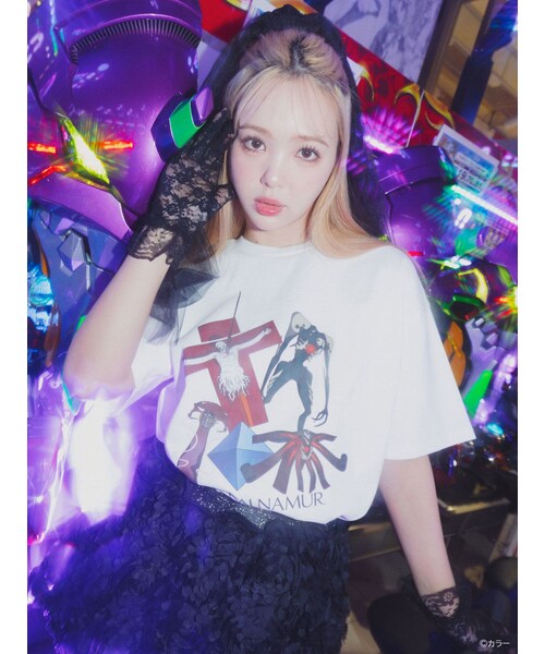 CALNAMUR（カルナムール）の「【エヴァンゲリオンコラボ】使徒ちょっと集合 TEE（Tシャツ/カットソー・レディース・ホワイト/チャコールグレー・XL/F）」の14枚目の写真