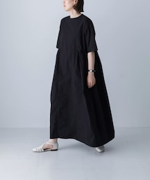 かぐれ | 『2サイズ展開』コットンシルクサイドギャザーワンピース(ワンピース)