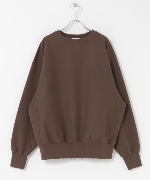 THE GOODLAND MARKET（ザグッドランドマーケット）の「KEIMEN　Work sweat（スウェット・メンズ・White/Black/Brown・M/L）」の3枚目の写真