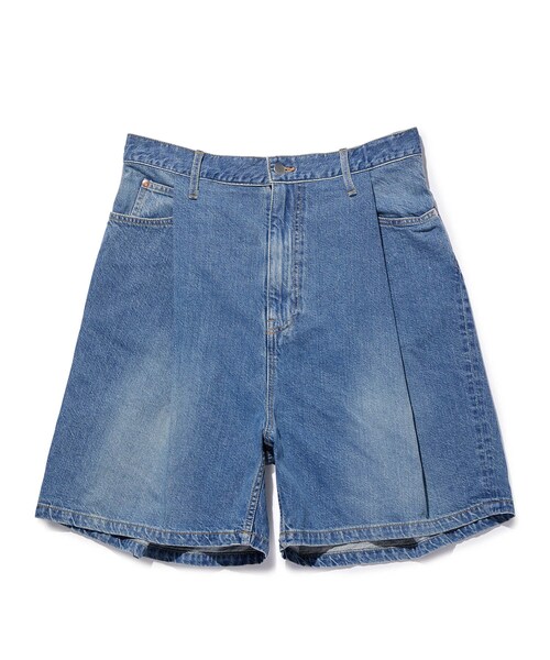 ADAM ET ROPE'(アダムエロペ)の「【URU/ウル】DENIM SHORTS(デニムパンツ・メンズ・ブルー系・1/2)」の1枚目の写真
