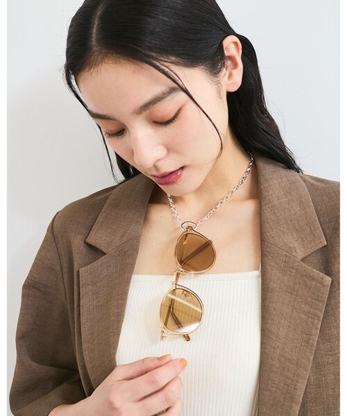 VIS(ビス)の「リングトップチェーンネックレス(ネックレス・レディース・ゴールド/シルバー・F)」の7枚目の写真