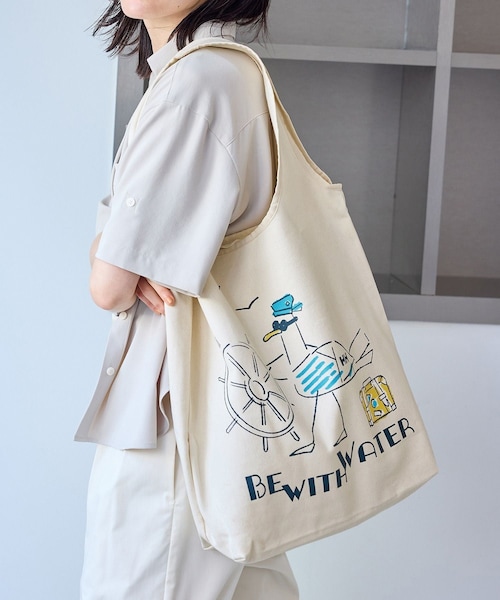 ROPE' PICNIC（ロペピクニック）の「【HERRY HANSEN/へリーハンセン】TEAR DROP TOTE（トートバッグ・レディース・キナリ/キナリ系・F）」の4枚目の写真