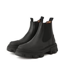 ADAM ET ROPE' | 【J'aDoRe限定】【GANNI(ガニー)】Cleated Low Chelsea Boot Black Stitch(ブーツ)