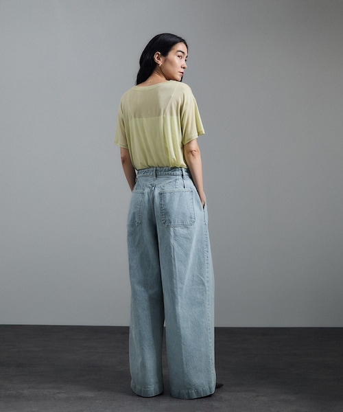 ADAM ET ROPE'(アダムエロペ)の「【J'aDoRe・店舗限定】【TANAKA(タナカ)】HAKAMA JEAN TROUSERS(デニムパンツ・レディース・ブルー系・25/26/27)」の13枚目の写真