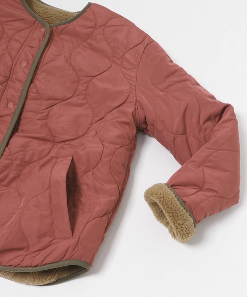 THE GOODLAND MARKET（ザグッドランドマーケット）の「AIGLE　リバーシブル シェルパフリース（ノーカラージャケット・レディース・TAUPE/CELADON・S/M/L）」の14枚目の写真