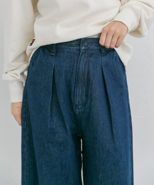 EKAL（エカル）の「バギータックデニム（デニムパンツ・レディース・O.W/USED・one/S/M）」の6枚目の写真