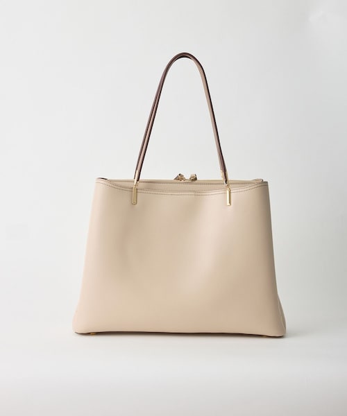 ROPE' PICNIC(ロペピクニック)の「レクタンメタル 3層トートバッグ/A4対応・軽量(トートバッグ・レディース・ブラック/キナリ/ブラウン系・F)」の13枚目の写真