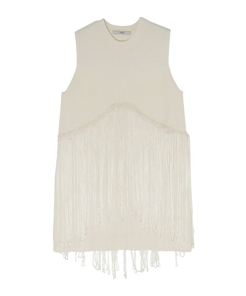 UN3D.（アンスリード）の「FRINGE LAYERED SLEEVELESS KT（ニット 
