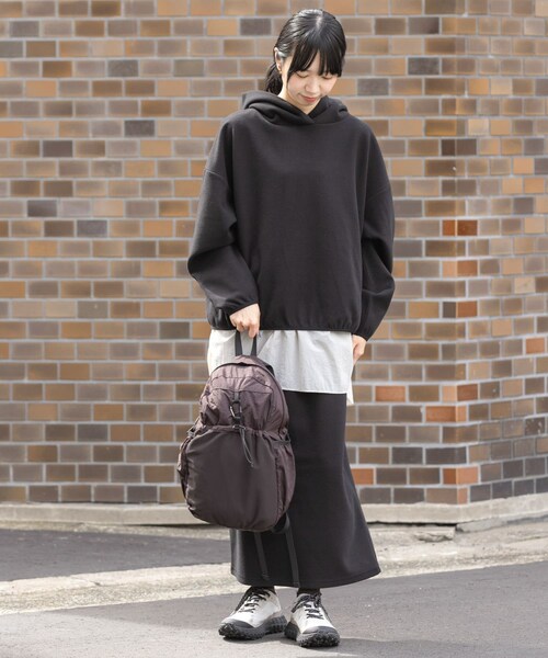 EKAL（エカル）の「ウォームドジャージフーディー（その他トップス・レディース・アイボリー/ブラック/ブラウン・one）」の20枚目の写真