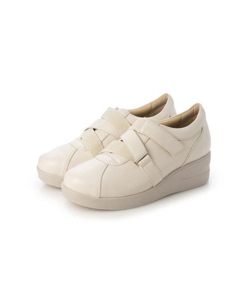 アトリエ Atelier 【3E】【レイン対応】ジグザグストラップスニーカー