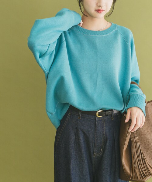 ITEMS URBANRESEARCH(アイテムズ アーバンリサーチ)の「リバーシブルスウェットライクニット(ニット/セーター・レディース・GRY×BLU/NVY×RED/YEO×BRN・FREE)」の5枚目の写真