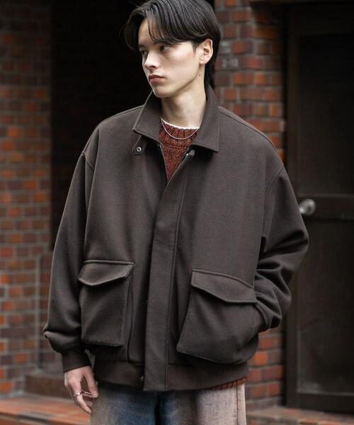 SENSE OF PLACE by URBAN RESEARCH（センスオブプレイスバイアーバンリサーチ）の「『UR TECH』カットメルトンブルゾン（ブルゾン・メンズ・BLACK/BROWN/KHAKI・M/L）」の22枚目の写真