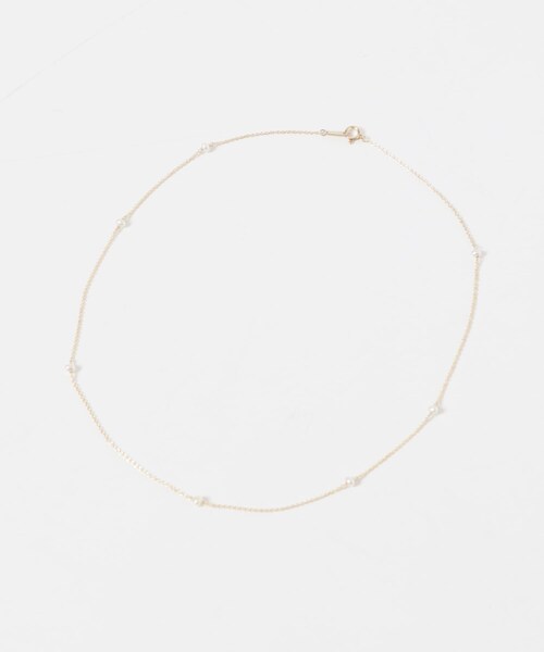かぐれ（カグレ）の「Toile　Pearl Random Chain Necklace（ネックレス・レディース・K10YE・-）」の2枚目の写真