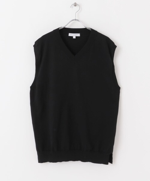 URBAN RESEARCH（アーバンリサーチ）の「ハイゲージVネックベスト（ベスト・メンズ・OFF/BLACK/S/GREEN・M/L）」の16枚目の写真