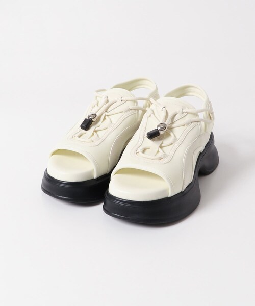 SENSE OF PLACE by URBAN RESEARCH(センスオブプレイスバイアーバンリサーチ)の「ボリュームソールドロストスポーツサンダル(サンダル・レディース・BLACK/IVORY/BEIGE・S/M/L)」の12枚目の写真