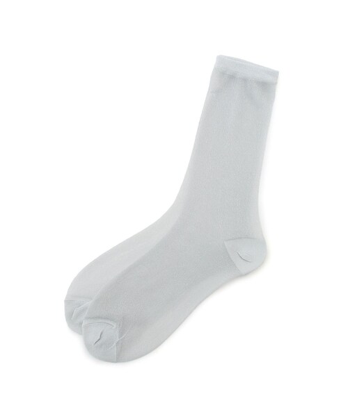 ROPE' PICNIC（ロペピクニック）の「シアーラメソックス（ソックス/靴下・レディース・ブラック/ホワイト系/ローズピンク/シルバー/グリーン系/ピンク・F）」の14枚目の写真