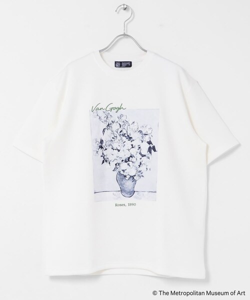 SENSE OF PLACE by URBAN RESEARCH(センスオブプレイスバイアーバンリサーチ)の「『別注』『イージーケア/接触冷感』The Met×SENSE OF PLACE S/S T-SHIRTS(Gogh)A(Tシャツ/カットソー・メンズ・WHITE/BLACK/RED・M/L)」の5枚目の写真