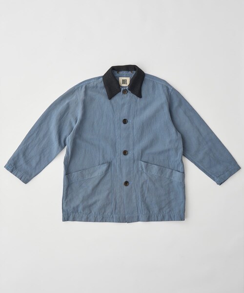 URBAN RESEARCH DOORS（アーバンリサーチドアーズ）の「unfil　GARMENTDYEINGCOVERALLS（カバーオール・レディース・stone/cobaltblue・0）」の2枚目の写真