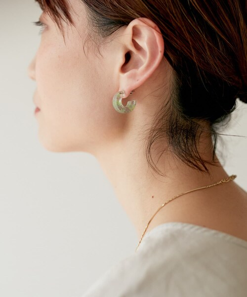 URBAN RESEARCH DOORS（アーバンリサーチドアーズ）の「MACHETE 　 Muse Hoop（ピアス（両耳用）・レディース・Prism/Cognac/Ivory・one）」の9枚目の写真