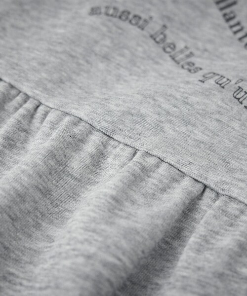 ROPE' PICNIC（ロペピクニック）の「【KIDS/キッズ】裏毛ティアードロゴワンピース（ワンピース・キッズ・ライトグレー/キナリ・L/M/S）」の22枚目の写真