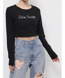 EVRIS | ラインストーンロゴコンパクトロンT(Tシャツ/カットソー)