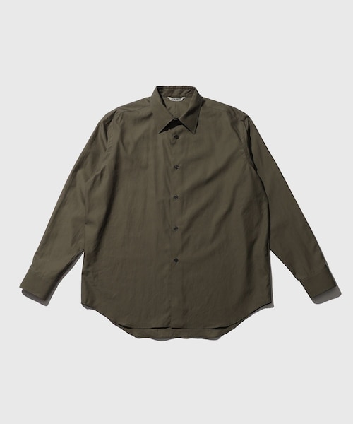 ADAM ET ROPE'（アダムエロペ）の「【AURALEE/オーラリー】WASHED FINX TWILL SHIRT（シャツ/ブラウス・メンズ・ホワイト/ベージュ/カーキ/ブルー系・3/4/5）」の8枚目の写真