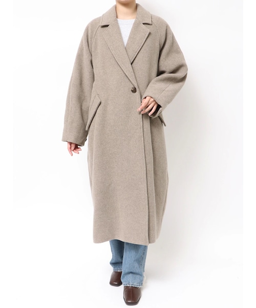 Ungrid（アングリッド）の「ルーズシルエットチェスターコート（チェスターコート・レディース・ミディアムグレー/ブラック/ブルー/ミックス・S/M/F）」の11枚目の写真
