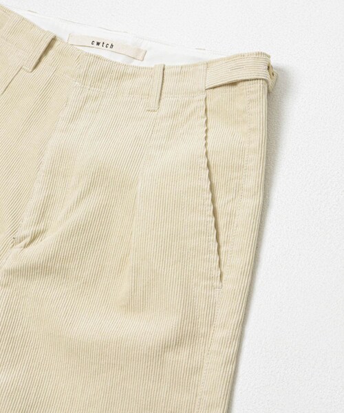 THE GOODLAND MARKET（ザグッドランドマーケット）の「cwtch　CORDUROY WIDE PANTS（その他パンツ・レディース・IVORY/NAVY/BORDEAUX・1/2）」の7枚目の写真