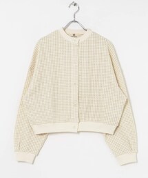 THE GOODLAND MARKET | SEAGREEN　BIG WAFFLE CARDIGAN(カーディガン/ボレロ)