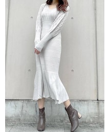 MERCURYDUO | 透かし編みマーメイドニットワンピース(ワンピース)