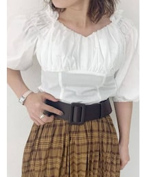 dazzlin | ワイドスクエアパーツベルト(ベルト)