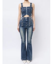 EMODA | コルセットハングデニムサロペット(つなぎ/オールインワン)