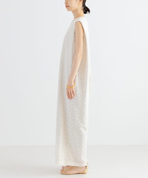 URBAN RESEARCH（アーバンリサーチ）の「Square Lace オールインワン（サロペット/オーバーオール・レディース・ブラック/オフ・S）」の13枚目の写真