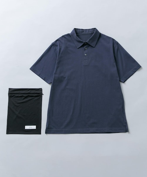 URBAN RESEARCH ROSSO（アーバンリサーチロッソ）の「『冷感/速乾』Cool Touch トラベルポロシャツ（ポロシャツ・メンズ・NAVY/BLACK/CHARCOAL/WHITE・S/M/L/XL）」の4枚目の写真