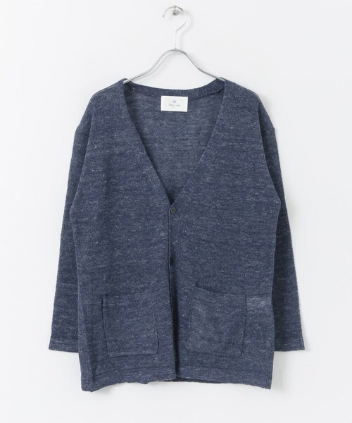 URBAN RESEARCH Sonny Label（アーバンリサーチサニーレーベル）の「リネンVネックカーディガン∴（カーディガン/ボレロ・メンズ・ピンク/オフ/ネイビー/チャコール・M/L）」の19枚目の写真