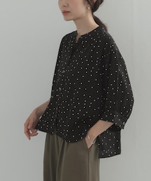 URBAN RESEARCH DOORS | 楊柳ドット5分袖ブラウス(シャツ/ブラウス)