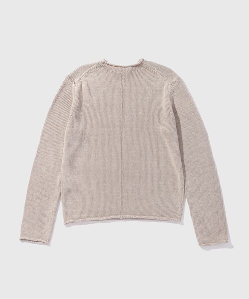 ADAM ET ROPE'(アダムエロペ)の「【AMOMENTO/アモーメント】 PAPER YARN PULLOVER(ニット/セーター・メンズ・チャコール/ベージュ・L/M)」の15枚目の写真