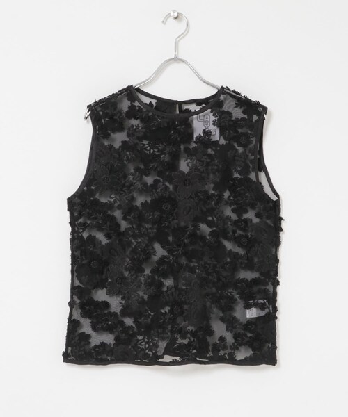 URBAN RESEARCH DOORS(アーバンリサーチドアーズ)の「『別注』LAYAS×DOORS LACE JQD TANKTOP(タンクトップ・レディース・WHITE/BLACK・One)」の15枚目の写真