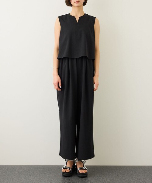 ROPE'（ロペ）の「バックオープンオールインワン/イージーケア（つなぎ/オールインワン・レディース・ブラック/ベージュ/ブルー・F）」の18枚目の写真